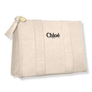 Chloé Cream Zipper Pouch